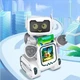Детский развивающий умный робот картридер W TOYS с 123 карточками на украинском языке песнями и сказками - изображение 8
