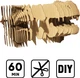 3D пазл-конструктор Cartonic 3D Puzzle T-REX Тирекс Картонный (CARTREX) - изображение 7