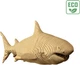 3D пазл-конструктор Cartonic 3D Puzzle Shark Картонный (CARTSHARK) - изображение 4