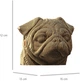 3D пазл-конструктор Cartonic 3D Puzzle Pug Мопс Картонный (CARTPUG) - изображение 5