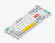 Бездротова механічна клавіатура NuPhy Halo96 V2 / Lemon (tactile, 55gf) / Color - Ionic White/ Hot-Swappable, RGB, ANSI US - зображення 1