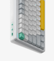 Бездротова механічна клавіатура NuPhy Halo96 V2 / Lemon (tactile, 55gf) / Color - Ionic White/ Hot-Swappable, RGB, ANSI US - зображення 3