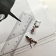 Серебряные серьги с опалом 4.429ct, фианитами (2174349) - изображение 6