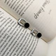 Серебряные серьги с натуральным ониксом (60002116) - изображение 2