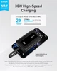 УМБ Powerbank Anker Zolo Portable Charger, 10000mAh 30W чорний (A1688) - зображення 2