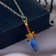 Подвеска кулон скипетр с камнем (синий) Посох Аганима Dota 2 АВС - изображение 1