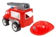 Игрушка пожарная машина Technok Toys 3978 с каской подвижные элементы пластик 30 см красный - изображение 5
