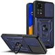 Протиударний броньований чохол із захистом камери для Xiaomi Redmi Note 11 та Note 11s Armor Case Keysion blue - изображение 1