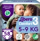 Підгузки Libero Comfort 5-9 кг Розмір 3 58 шт (7322541756752) - изображение 1
