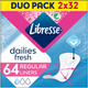 Щоденні прокладки Libresse Dailies Protect Regular Liners 64 шт (7322540082210) - зображення 1