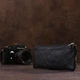 Мужская кожаная ключница ST Leather черная на молнии с 4 крючками и 2 кольцами 15х6 5 см 56009 - изображение 5