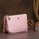 Клатч-кошелек женский ST Leather из натуральной кожи большой на молнии для паспорта Розовый 55688 - изображение 6