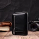 Жіночий шкіряний гаманець ST Leather чорний на блискавці середній із зовнішньою монетницею 55538 - зображення 7