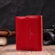 Женский кошелек ST Leather из натуральной кожи с монетницей Тройного сложения Красный 55755 - изображение 7