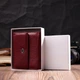 Женский кошелек ST Leather из натуральной кожи с монетницей Тройного сложения Бордовый 55753 - изображение 9