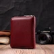 Жіночий гаманець ST Leather з натуральної шкіри бордовий середній подвійного складання на блискавці для карт з монетницею 55874 - зображення 7
