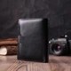 Чоловіче шкіряне портмоне ST Leather чорне вертикальне з монетницею, відділенням для купюр і карток 72151 - зображення 9