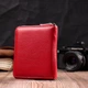 Женский кошелек ST Leather из натуральной кожи красный средний двойного сложения на молнии для карт с монетницей 55873 - изображение 7