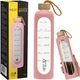 Бутылка для воды спортивная 4FIZJO 1000 мл стеклянная Pink (P-5905973403887) - изображение 1