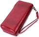 Женский кошелек-клатч ST Leather из лакированной натуральной кожи красный 19х9 5 см на молнии 55768 - изображение 2