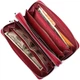 Женский кошелек-клатч ST Leather из лакированной натуральной кожи красный 19х9 5 см на молнии 55768 - изображение 8