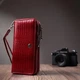 Женский кошелек-клатч ST Leather из лакированной натуральной кожи красный 19х9 5 см на молнии 55768 - изображение 10