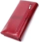 Женский лакированный кошелек ST Leather из натуральной кожи с тиснением под рептилию красный 55661 - изображение 2