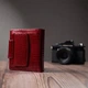 Женский кожаный кошелек ST Leather красный лакированный с тиснением вертикальный 12 карт 55559 - изображение 11
