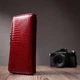 Женский лакированный кошелек-клатч ST Leather из натуральной кожи с тиснением красный 55655 - изображение 9