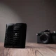 Кожаный кошелек женский из натуральной кожи горизонтальный портмоне с тиснением и монетницей на магните черный 66530 - изображение 9