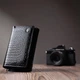 Женский кошелек ST Leather в три сложения из лакированной натуральной кожи с тиснением черный 55659 - изображение 9