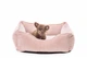 Лежак Harley and Cho Dreamer Velur Pudra S 60x45 cm Пудровий для собак та котів (HC-003102553) - зображення 5