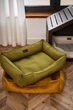 Лежак Harley and Cho Dreamer Olive XХL 120x80 cm Оливковий для собак (3010085) - зображення 7