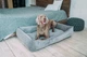 Лежак Harley and Cho Dreamer Gray Velvet XХL 120x80 cm Сірий для собак (HC-003100098) - зображення 6