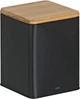 Емкость для хранения сыпучих Kela Kiril 1.4 л 11.5х11.5х14.5 см Черная (17888k) - изображение 1