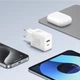 Сетевое зарядное устройство для Baseus P10111404213-00 Cube Fast Charger C+U, мощность 30W, с двумя портами USB-A и Type-C, Белый - изображение 6