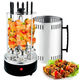 Шашличниця електрична на 6 шампурів Domotec BBQ MS-7781 електрошашличниця вертикальна для дому 1000Вт Чорна - зображення 1