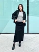 Юбка джинсовая миди осенняя прямая женская Uniqlo 769862877 M Черная (1159824082) - изображение 8