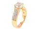 Каблучка XUPING Позолота 18K «Інкрустація цирконієм» (257253) р.17.5 - изображение 2