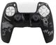 Якісний захисний силіконовий чохол BearWolf (Black/Grey) для геймпаду Sony DualSense (PS5) + накладки на стіки - зображення 3