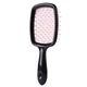 Расческа щетка для волос Superbrush Plus Hollow Comb Черно-розовый - изображение 3