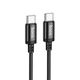 Data - Кабель HOCO X89 Wind 60W Type-C to Type-C 1m, Black - зображення 2