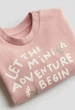Свитшот розовый Adventure H&M 98см (400099472) - изображение 2