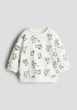 Свитшот белый Мишки Тедди H&M 98см (400099419) - изображение 1