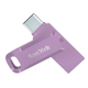 Флеш пам'ять USB SanDisk Ultra Dual Drive GO 256GB USB Type-C Lavender (SDDDC3-256G-G46L) - зображення 2