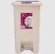 Відро для сміття з кришкою та педаллю MVM BIN-01 30L BEIGE - зображення 1