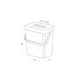 Ведро для мусора с крышкой MBM HOME BIN-11 5L WHITE/ANTHRACITE пластиковое бело-антрацитовое - изображение 8