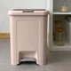 Відро для сміття з кришкою та педаллю MVM BIN-03 18L BEIGE - зображення 1