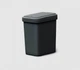 Мусорное ведро с крышкой MVM BIN-04 6L ANTHRACITE - изображение 1
