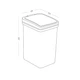 Мусорное ведро с крышкой MVM BIN-04 6L ANTHRACITE - изображение 7